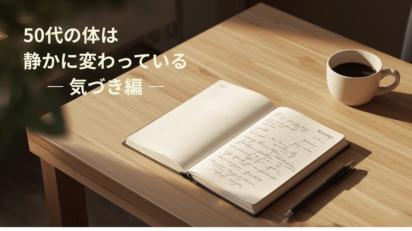50代の体は、静かに変わっている