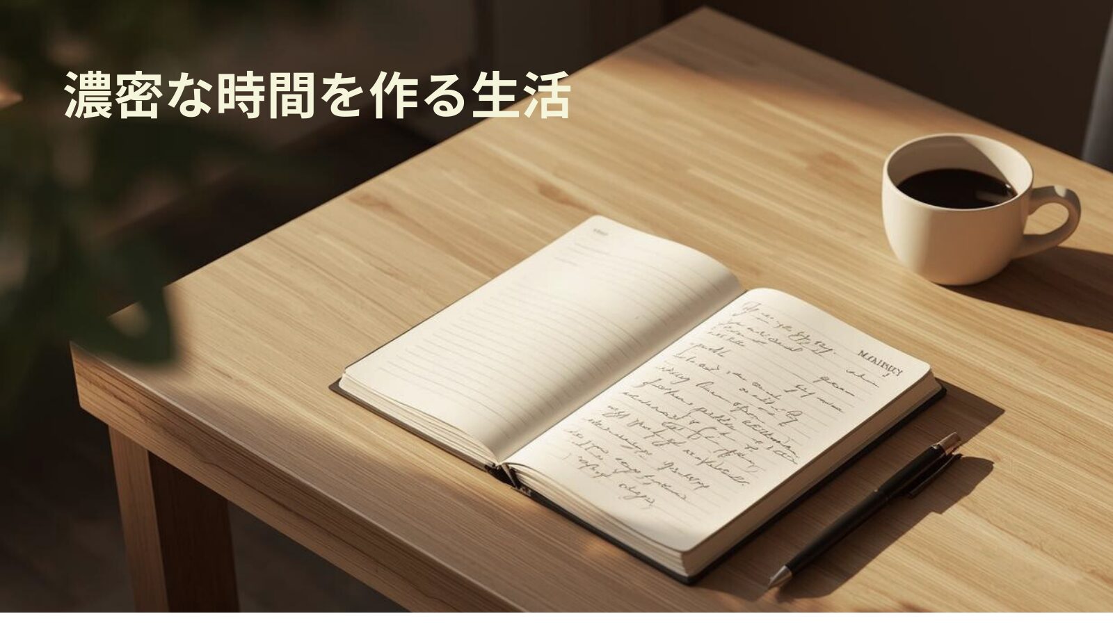 濃密な時間を作る生活