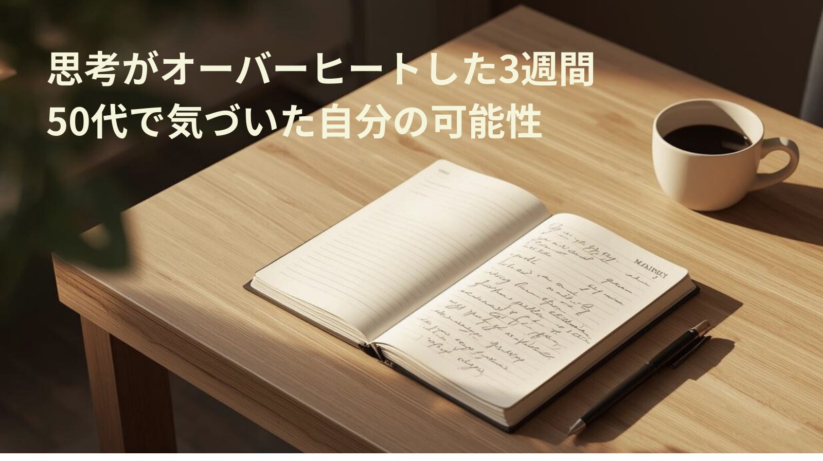 思考がオーバーヒートした3週間｜50代で気づいた自分の可能性