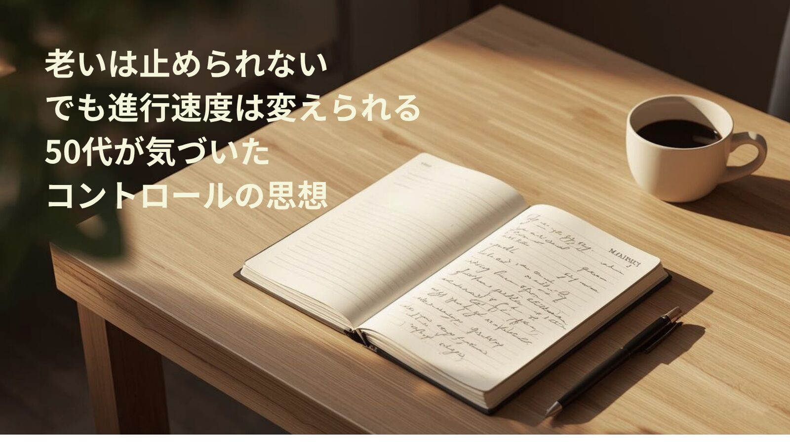 老いは止められない。でも進行速度は変えられる｜50代が気づいたコントロールの思想